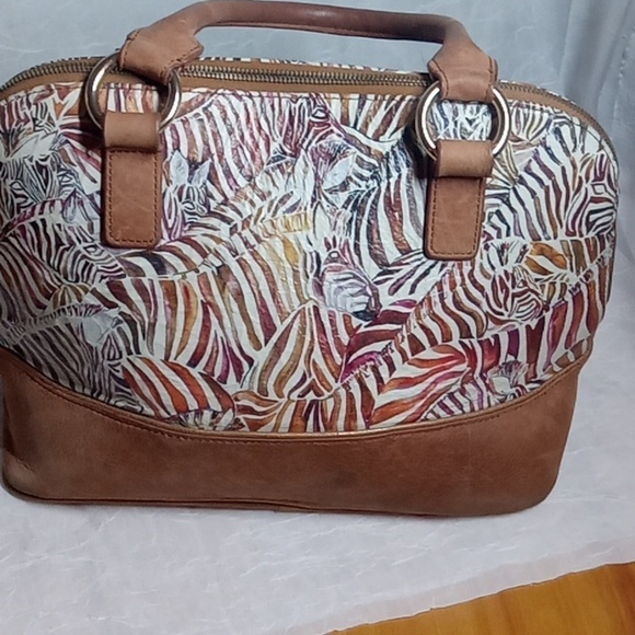 Jcon Los Angeles Zebra print handbag dome - Picture 4 of 11